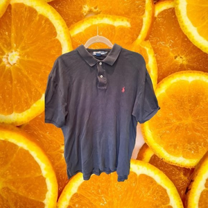 POLO Ralph Lauren Black with Red Embroidered Logo‎ Size Large